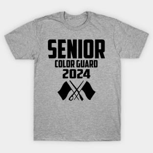 2024 Senior Color Guard Class of 2024 Marching Band Flag T-Shirt